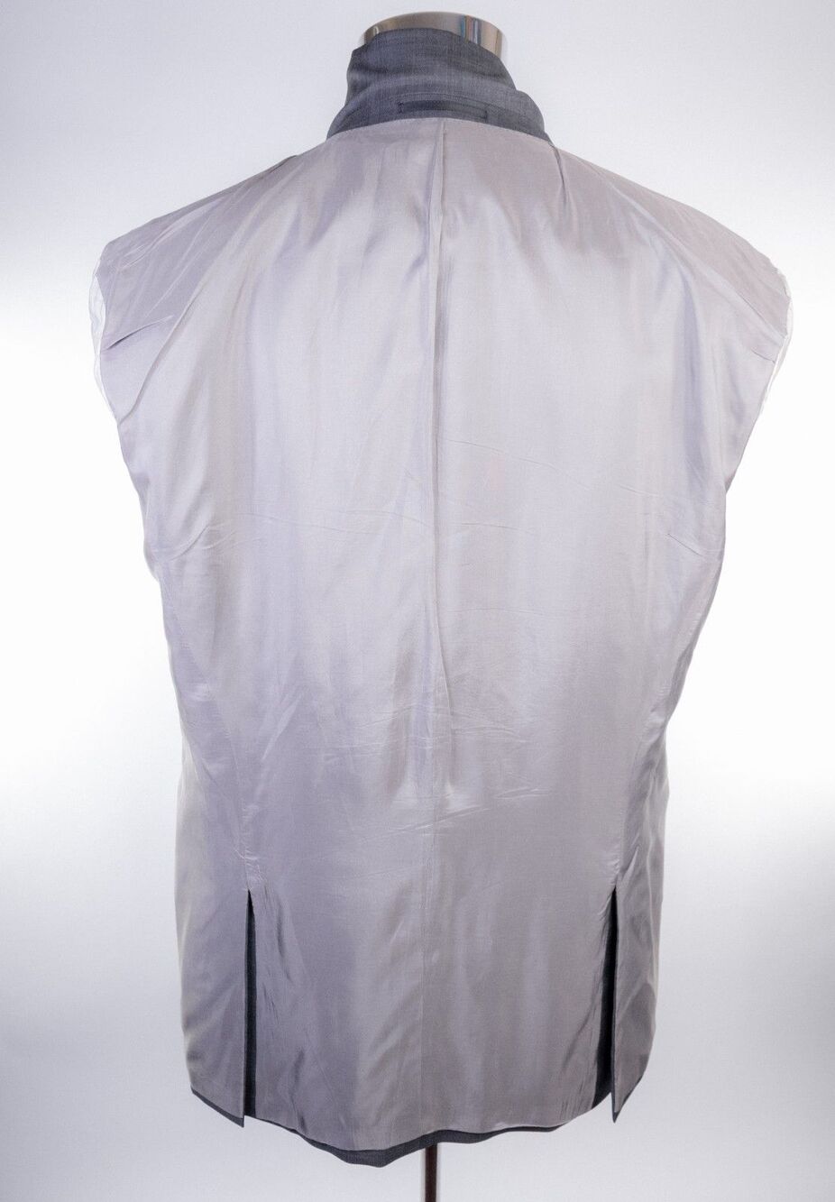 Hugo Boss 2-Pcs Gray Suit Super 100 Wool Jacket Blazer Sz 46L Pants 42X33 - Picture 14 of 16